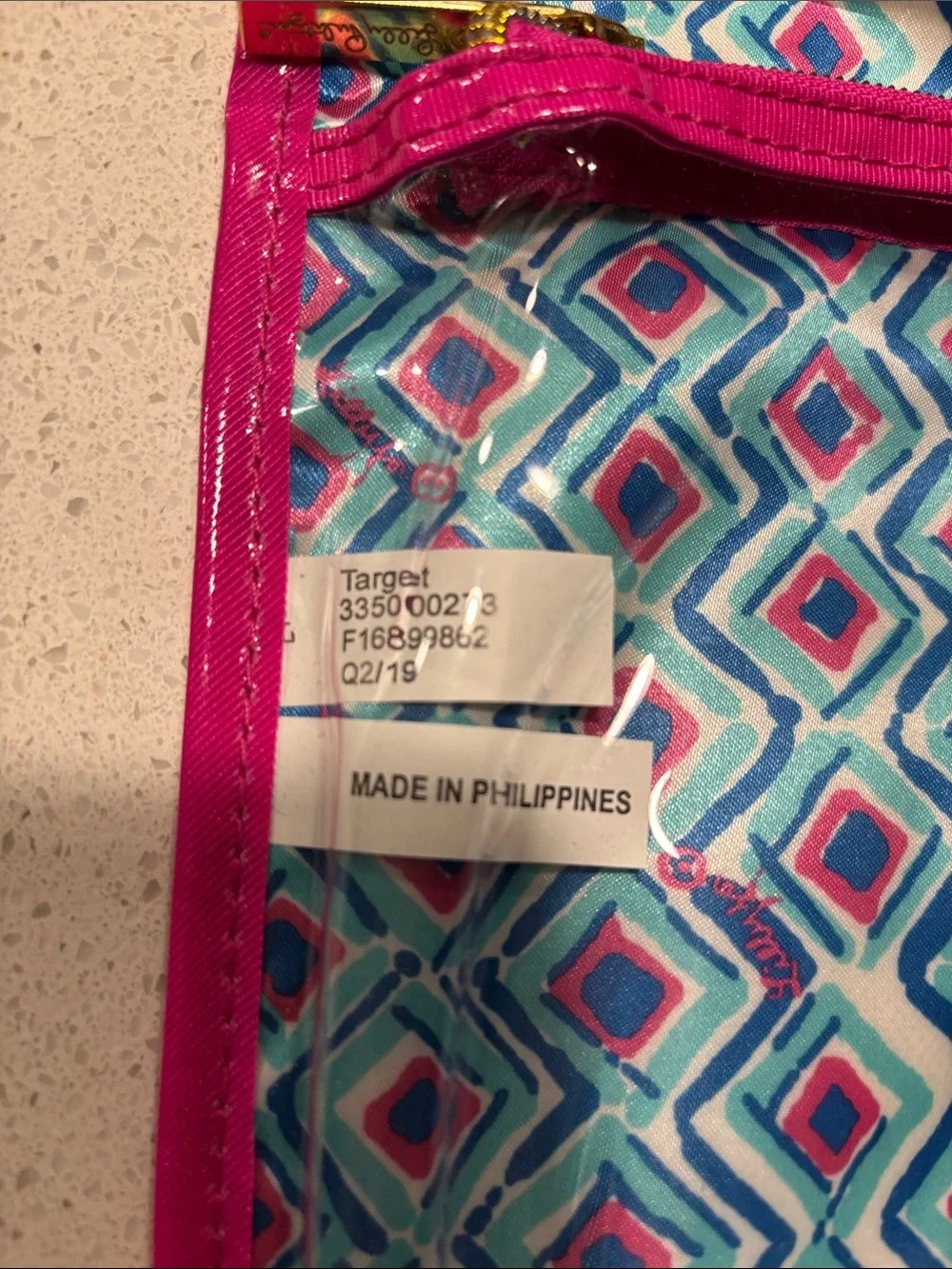 Lilly Pulitzer for Target Pink, Teal & Blue Hanging Jewelry Organizer